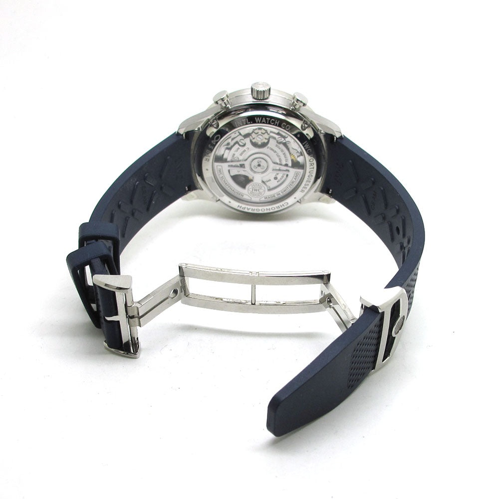 IWC SCHAFFHAUSEN アイダブリューシー シャフハウゼン 腕時計 ポルトギーゼ クロノグラフ IW371620 ホワイト 自動巻き PORTUGUESE