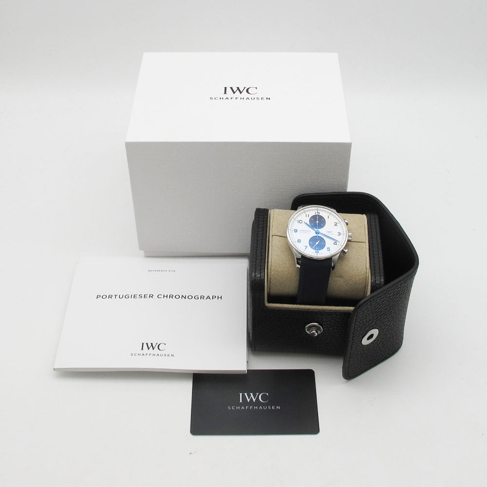 IWC SCHAFFHAUSEN アイダブリューシー シャフハウゼン 腕時計 ポルトギーゼ クロノグラフ IW371620 ホワイト 自動巻き PORTUGUESE