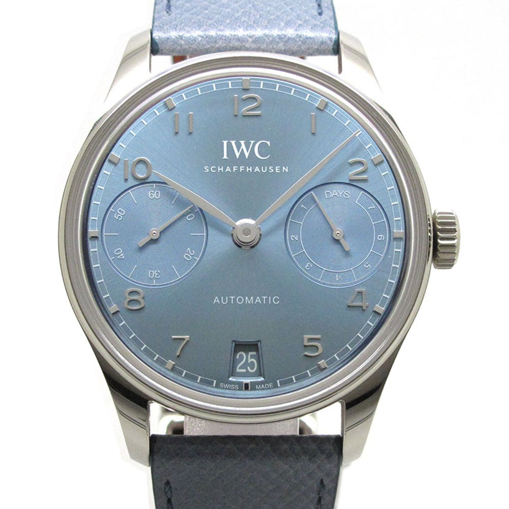 IWC SCHAFFHAUSEN アイダブリューシー シャフハウゼン 腕時計 ポルトギーゼ オートマティック 42 IW501708 ブルー K18WG 自動巻き PORTUGUESE