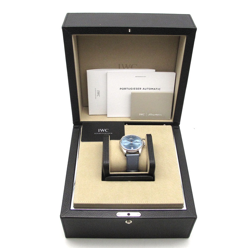 IWC SCHAFFHAUSEN アイダブリューシー シャフハウゼン 腕時計 ポルトギーゼ オートマティック 42 IW501708 ブルー K18WG 自動巻き PORTUGUESE