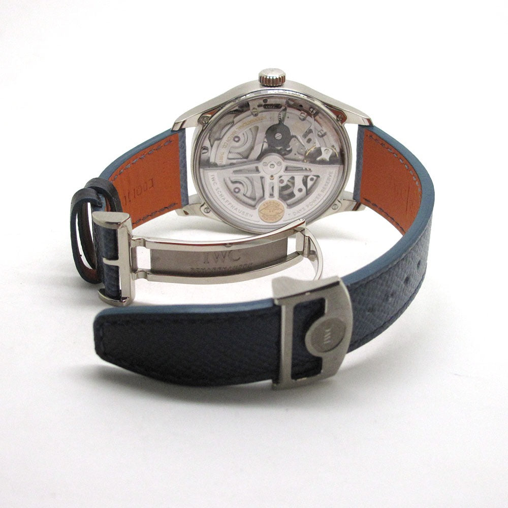 IWC SCHAFFHAUSEN アイダブリューシー シャフハウゼン 腕時計 ポルトギーゼ オートマティック 42 IW501708 ブルー K18WG 自動巻き PORTUGUESE