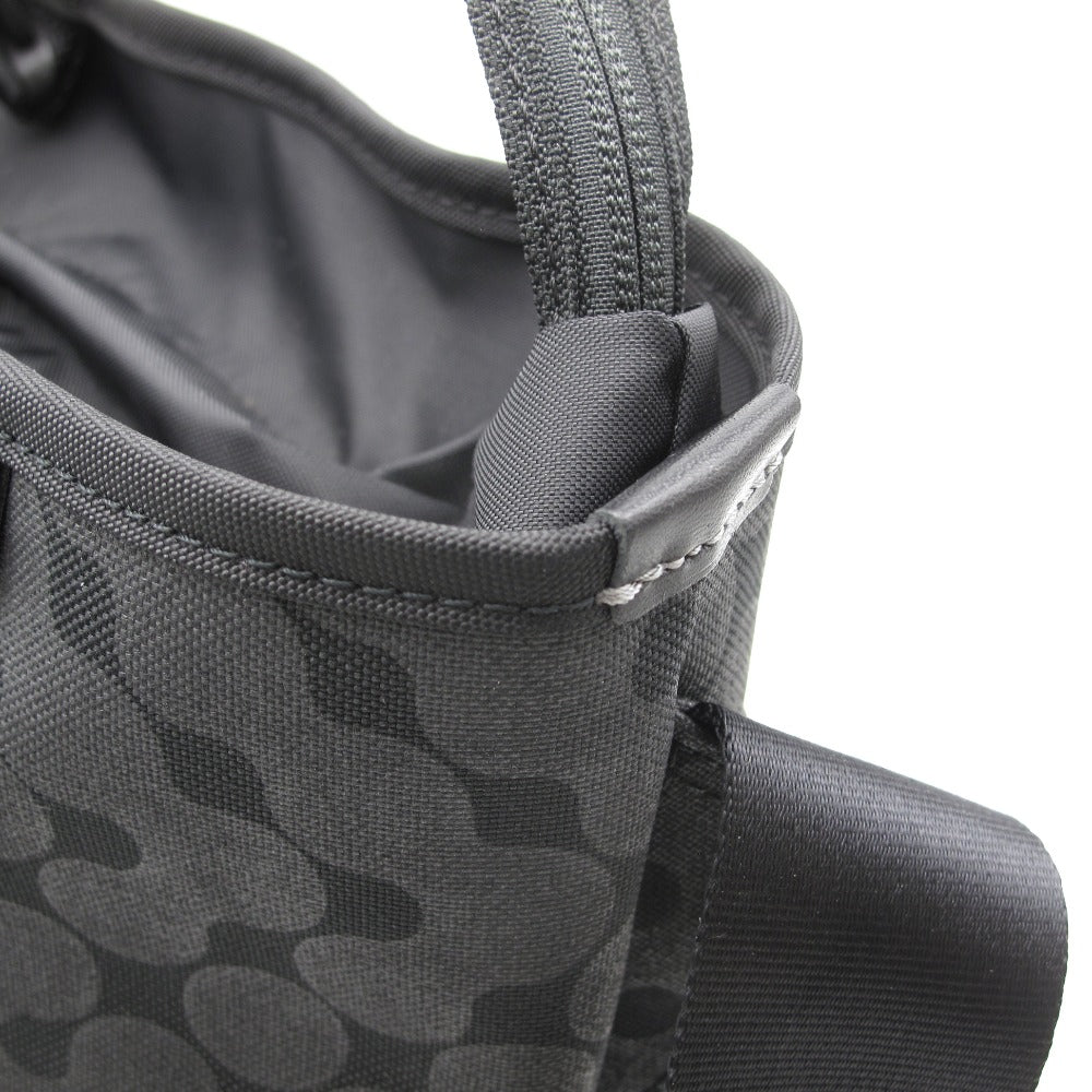 PELLE BORSA ペレボルサ ショルダーバッグ クロスボディ 斜め掛け メッセンジャー ブラック コーティングキャンバス レザー 男女兼用