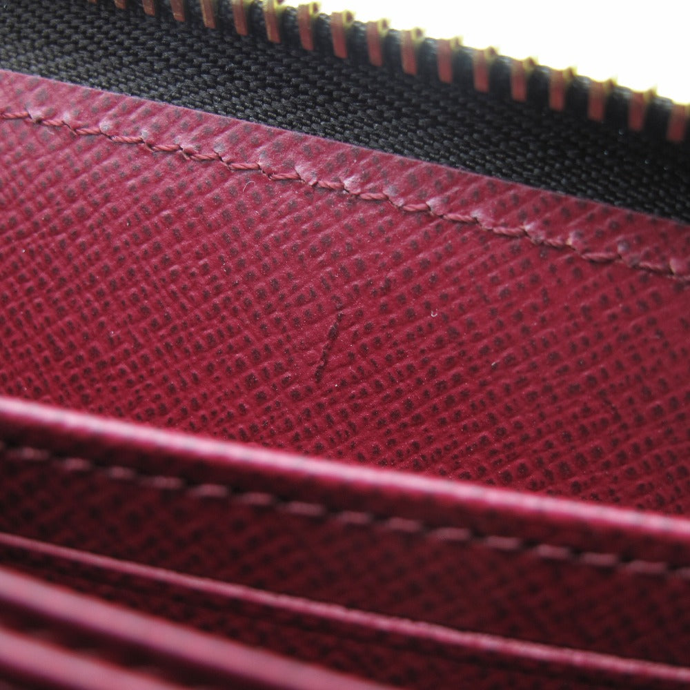LOUIS VUITTON ルイ・ヴィトン ジッピーウォレット モノグラム M41895 フューシャ ラウンドファスナー長財布 PVC レザー ブラウン 赤紫 未使用品
