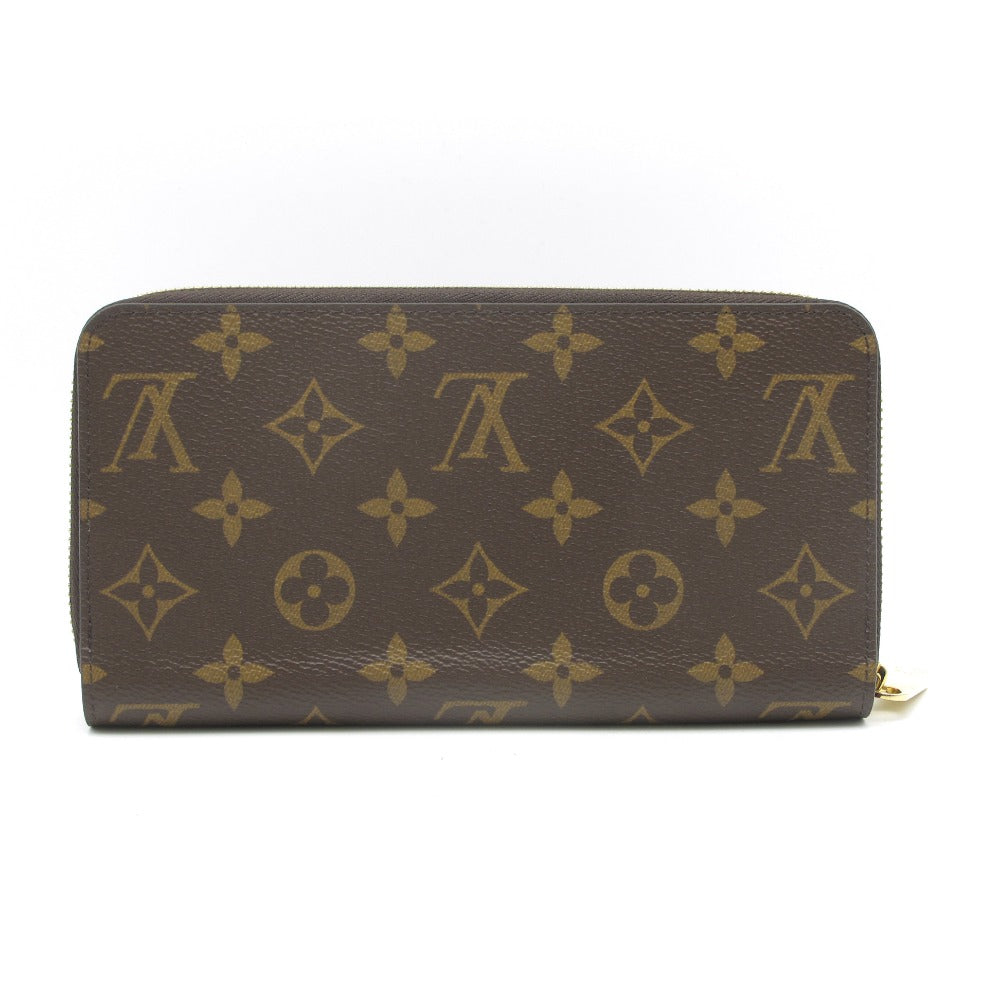 LOUIS VUITTON ルイ・ヴィトン ジッピーウォレット モノグラム M41895 フューシャ ラウンドファスナー長財布 PVC レザー ブラウン 赤紫 未使用品