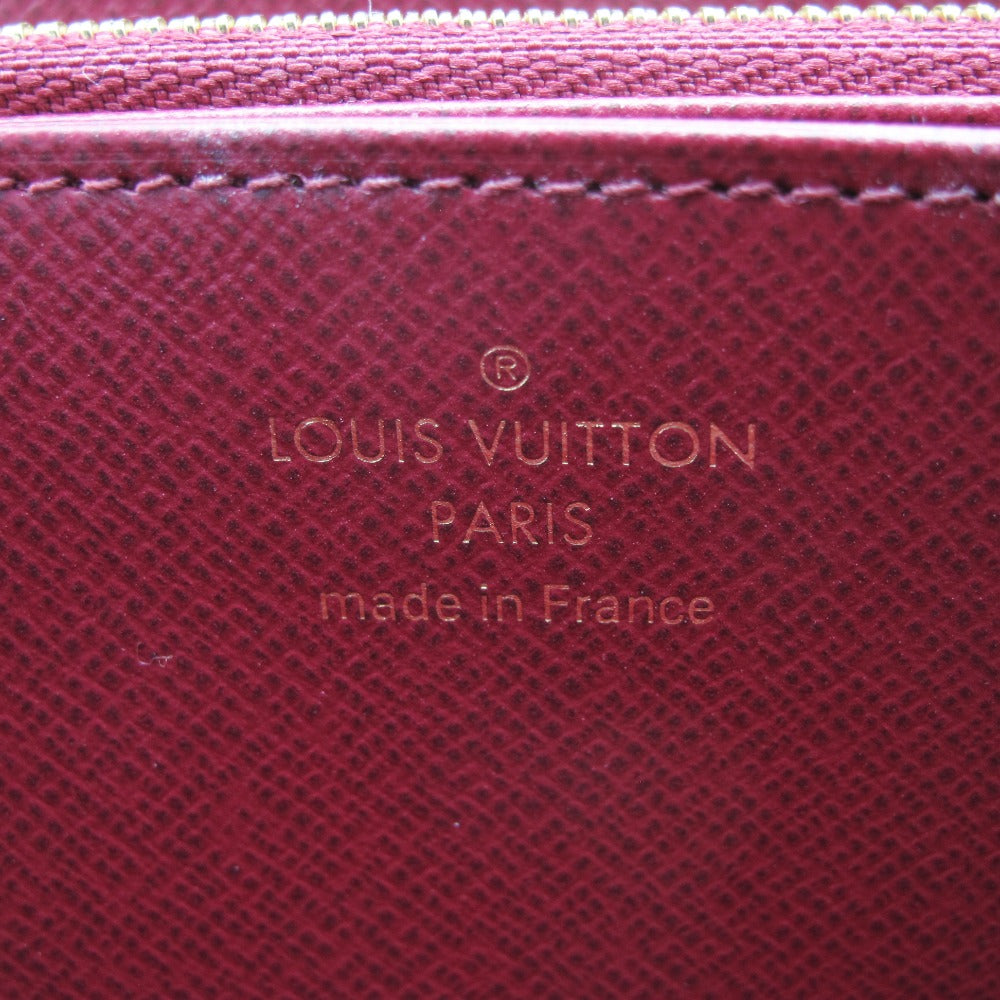 LOUIS VUITTON ルイ・ヴィトン ジッピーウォレット モノグラム M41895 フューシャ ラウンドファスナー長財布 PVC レザー ブラウン 赤紫 未使用品