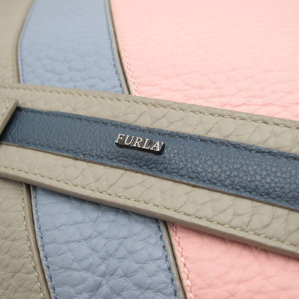 Furla フルラ ジョーヴェ ドキュメントホルダー クラッチバッグ セカンドバッグ ポーチ レザー グレー ピンク ブルー 男女兼用