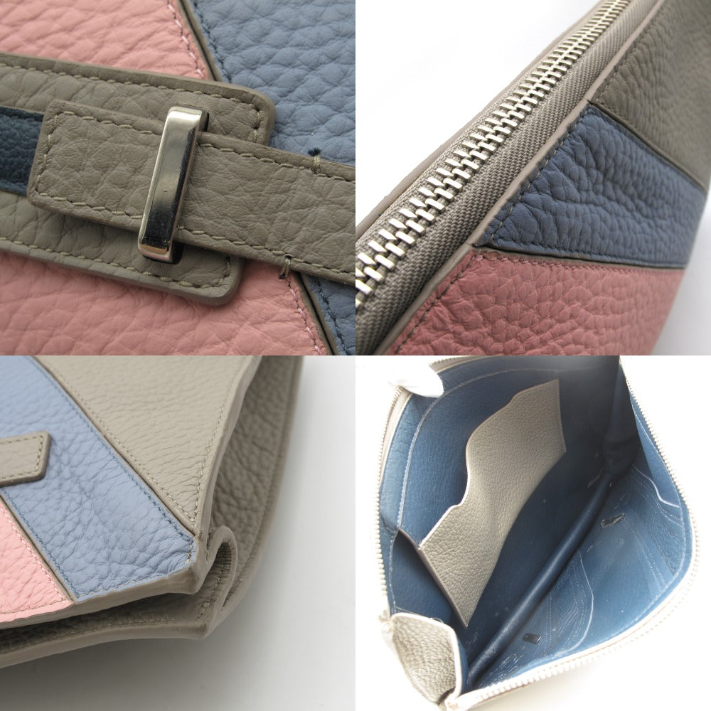 Furla フルラ ジョーヴェ ドキュメントホルダー クラッチバッグ セカンドバッグ ポーチ レザー グレー ピンク ブルー 男女兼用
