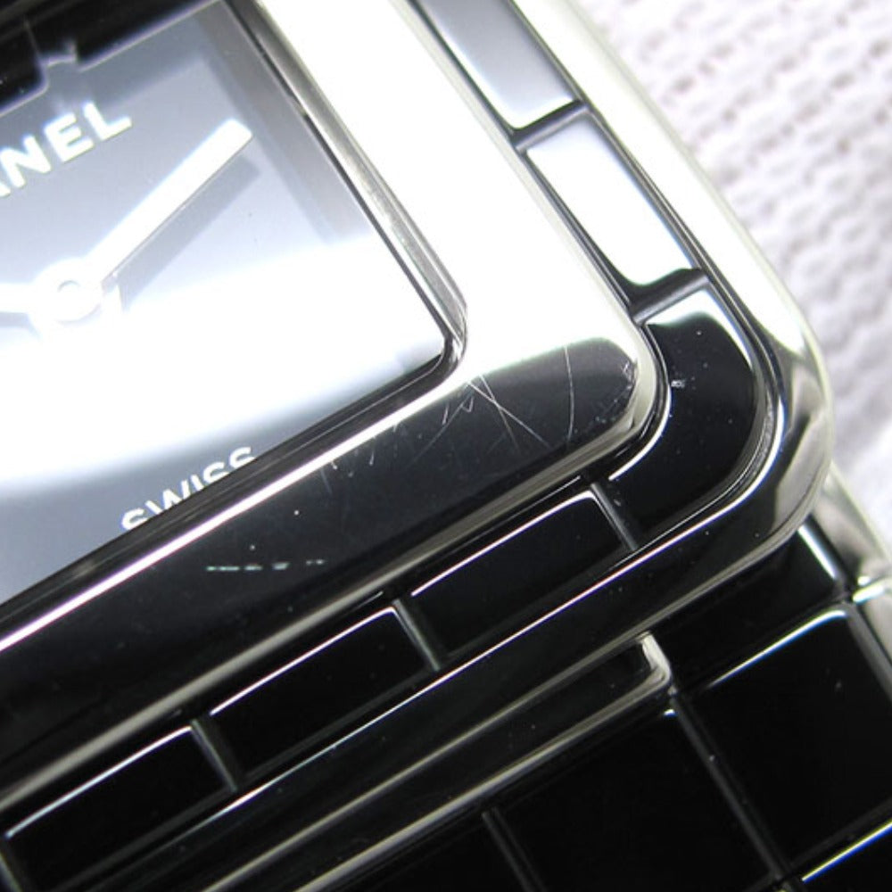 CHANEL シャネル 腕時計 コード ココ H5147 ブラック セラミック SS 1Pダイヤ クォーツ