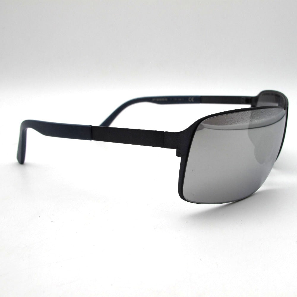 Porsche Design ポルシェデザイン サングラス メタルフレーム ミラーレンズ ダークブルー×ネイビー 63-14-135 クロス・ケース付き 眼鏡 アイウェア P8565