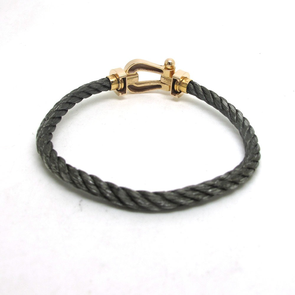 FRED フレッド ブレスレット フォース10 LM 750 K18 ピンクゴールド ダイヤ ハーフ カーキ 17cm