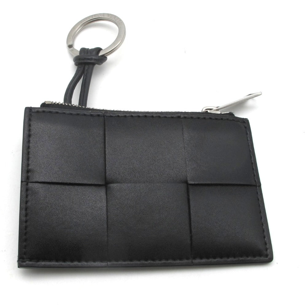 キーケース ボッテガヴェネタ BOTTEGA VENETA イントレチャート ブラック キーケース カードケース 小銭入れ 箱有り