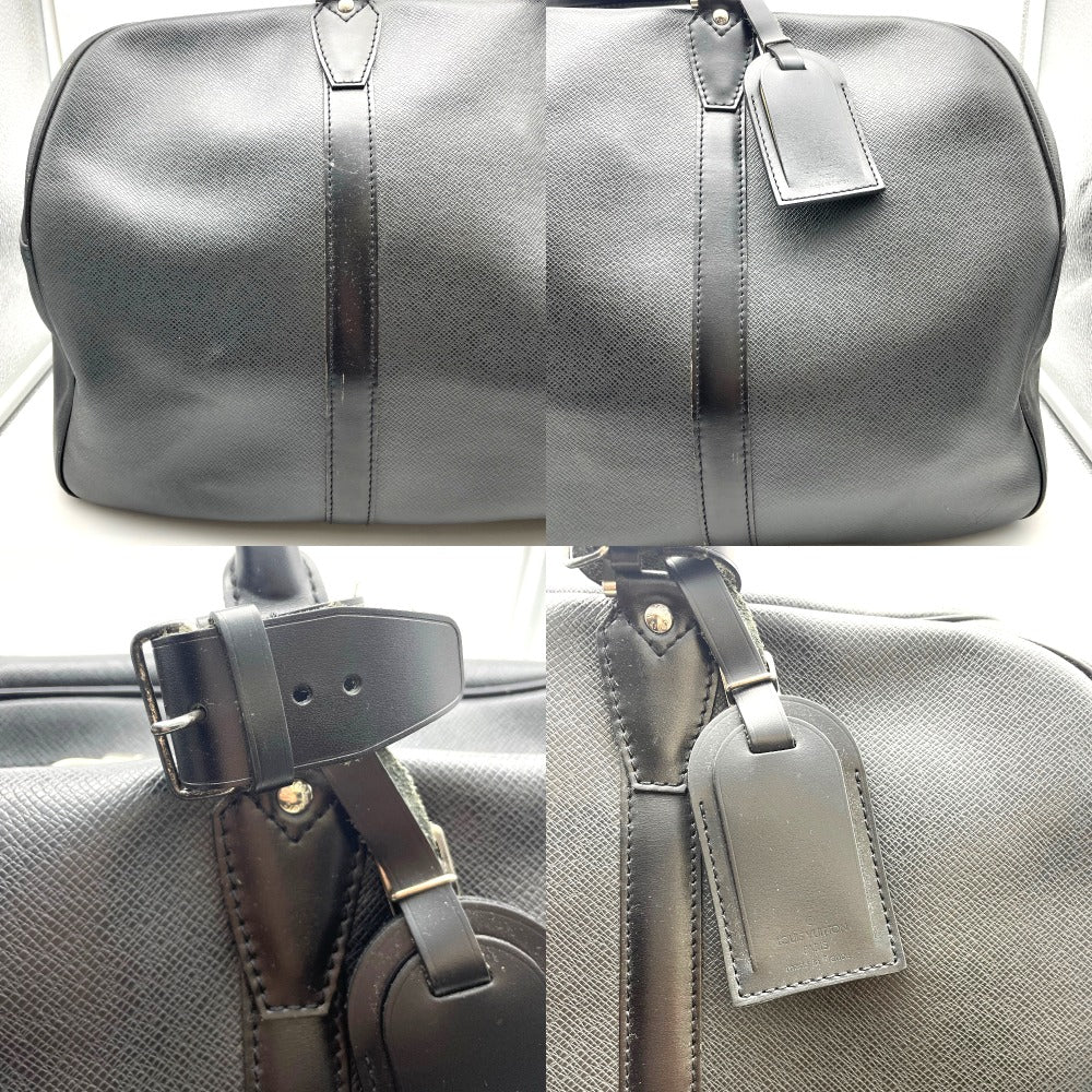 LOUIS VUITTON ルイ・ヴィトン ボストンバッグ ケンダルPM タイガ レザー ブラック ショルダーストラップ欠品 カデナあり 使用感大 M30122