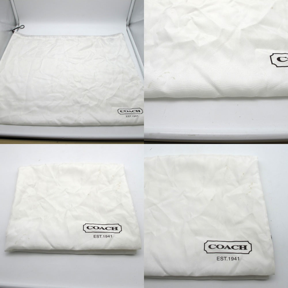 COACH コーチ ハンドバッグ ボストンバッグ型 ベージュ ピンク ホワイトレザー シグネチャー PVC レザー レディース F15132