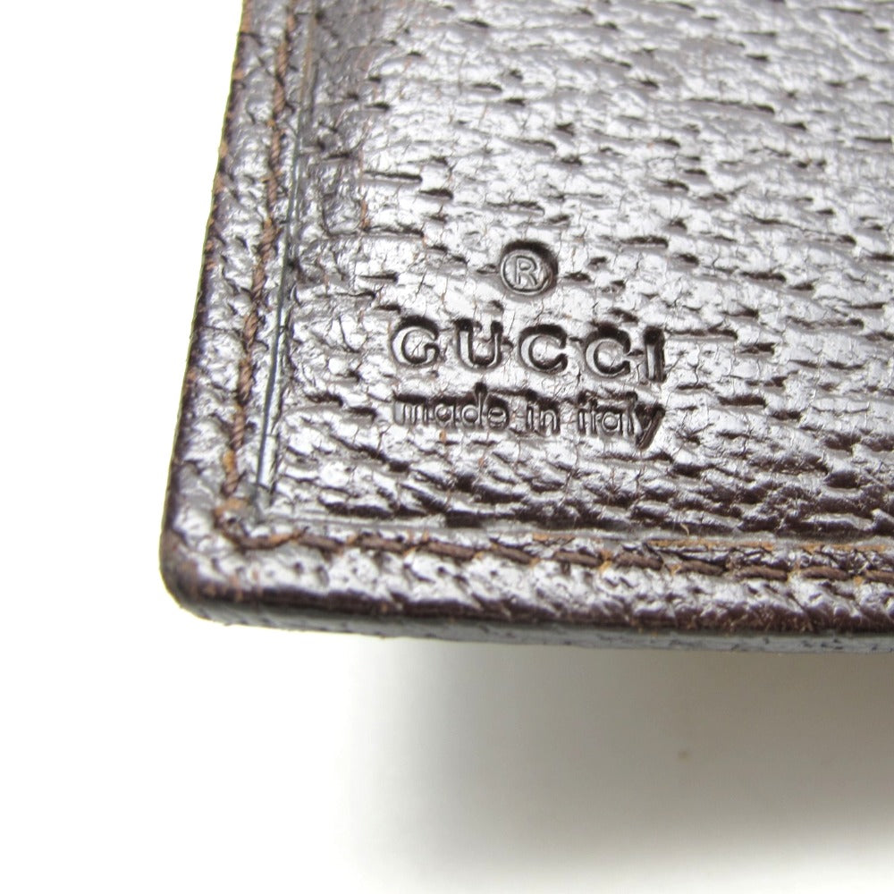 GUCCI グッチ 二つ折り財布 GGキャンバス GG GG柄 コンパクトウォレット キャンバス レザー ベージュ ブラウン 154258