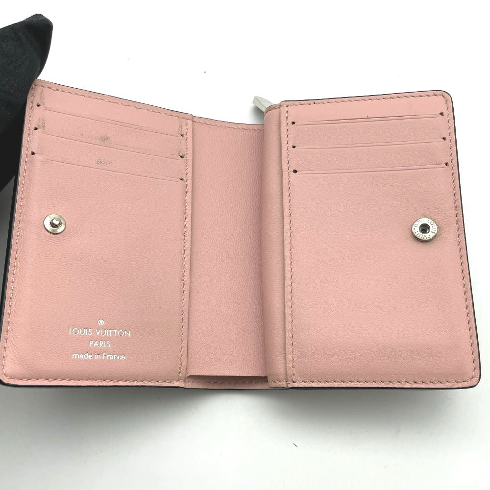 LOUIS VUITTON ルイ・ヴィトン 二つ折り財布 ポルトフォイユクレア モノグラムマヒナ フライトモード ノワール ブラックレザー スモールウォレット モノグラム M81658