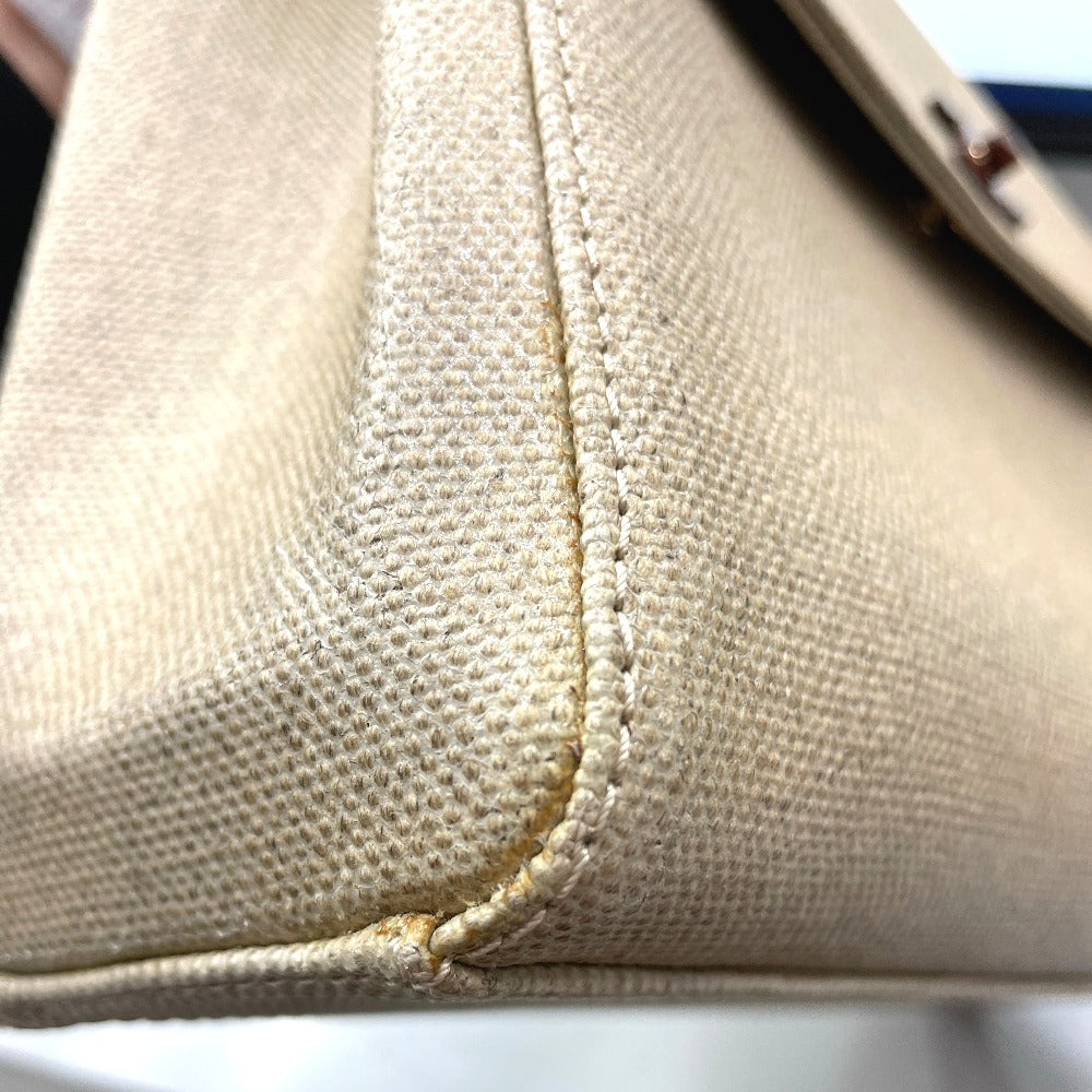 CHANEL シャネル ハンドバッグ ケリー型 ウッドハンドル ココマーク ターンロック ベージュ レザー