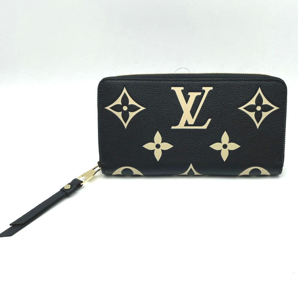 LOUIS VUITTON ルイ・ヴィトン 長財布 モノグラム アンプラント ジッピーウォレット 黒 ブラック ノワール ラウンドファスナー 長財布