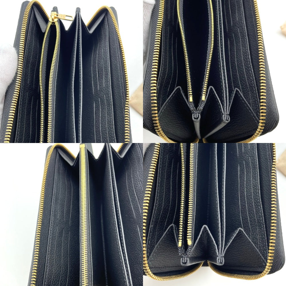 LOUIS VUITTON ルイ・ヴィトン 長財布 モノグラム アンプラント ジッピーウォレット 黒 ブラック ノワール ラウンドファスナー 長財布