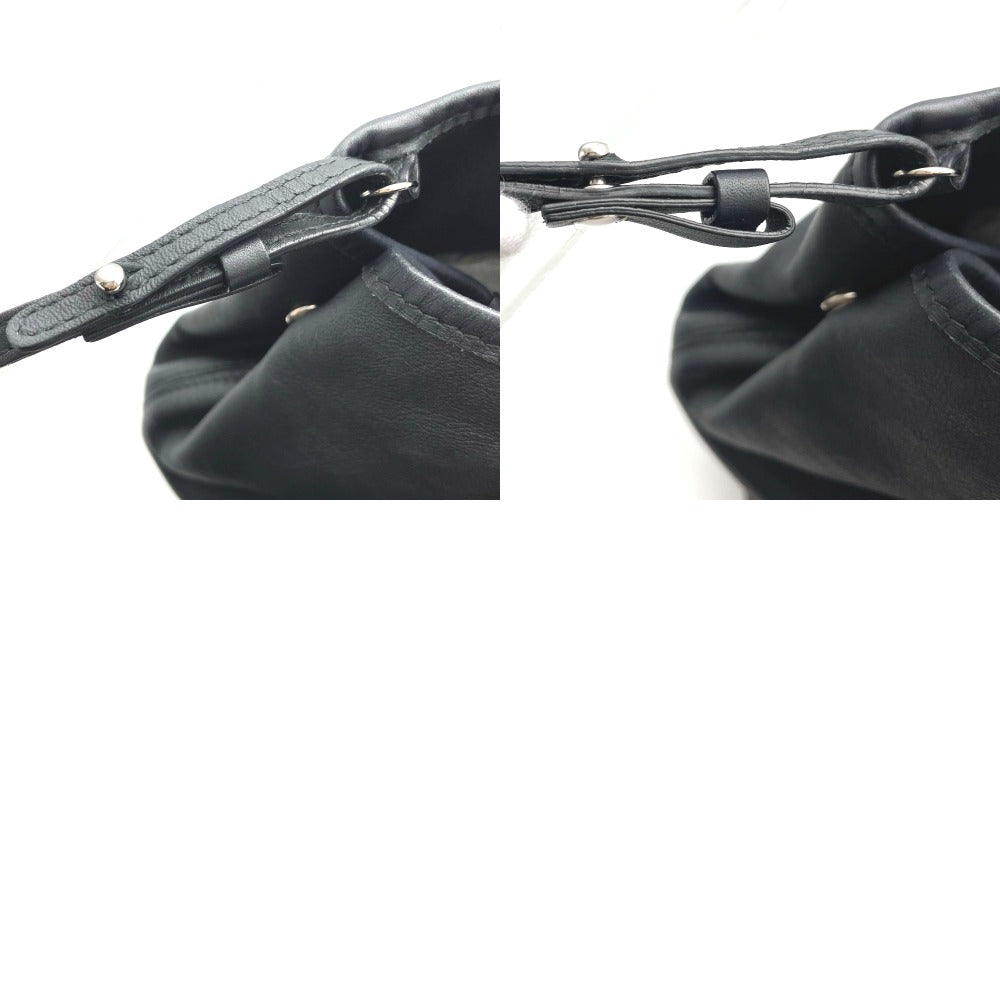 BALENCIAGA バレンシアガ トートバッグ ネイビートートS ハンドバッグ パンチング ロゴ レザー グレー ブラック 黒 ポーチ付き 339933