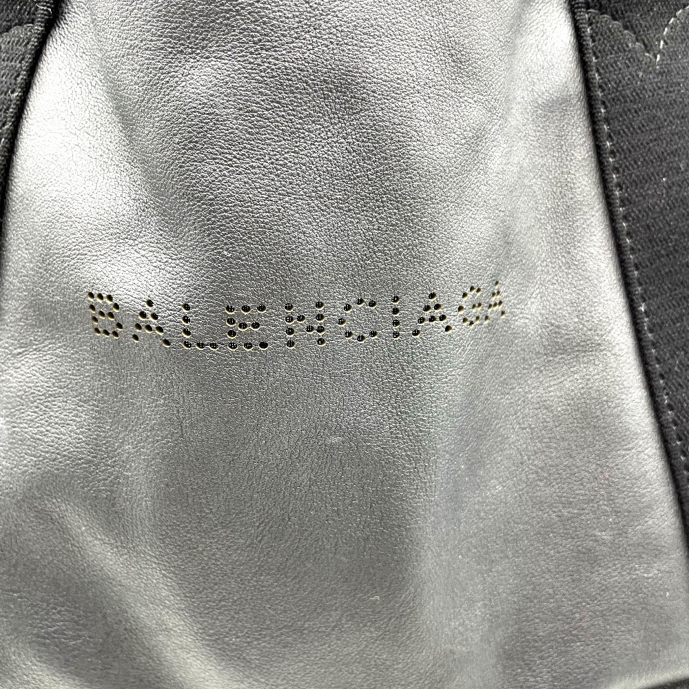 BALENCIAGA バレンシアガ トートバッグ ネイビートートS ハンドバッグ パンチング ロゴ レザー グレー ブラック 黒 ポーチ付き 339933