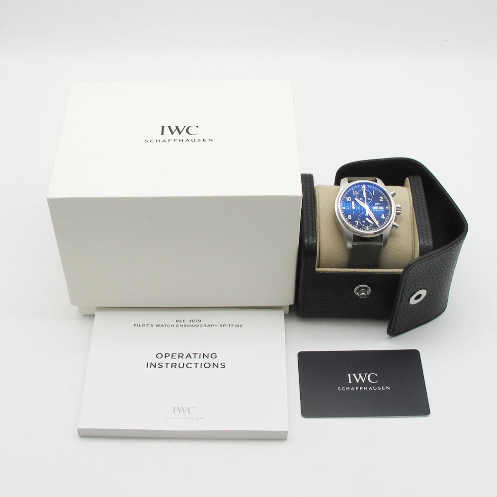 IWC SCHAFFHAUSEN アイダブリューシー シャフハウゼン 腕時計 パイロットウォッチ スピットファイア クロノグラフ IW387901 自動巻き PILOTS