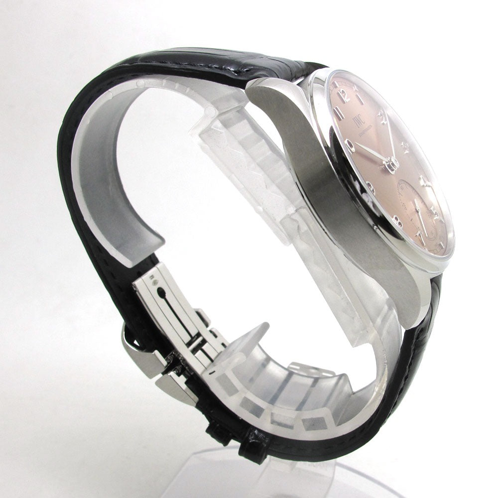 IWC SCHAFFHAUSEN アイダブリューシー シャフハウゼン 腕時計 ポルトギーゼ オートマティック 40 IW358313 サーモンピンク 自動巻き PORTUGUESE 未使用品
