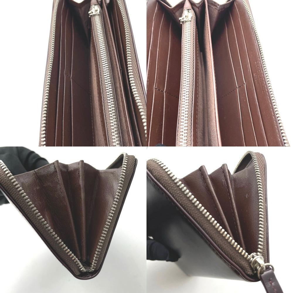 doob London ドゥーブロンドン 長財布 ラウンドファスナー 小銭入れあり 札入れ ウォレット レザー ブラウン 光沢あり メンズ