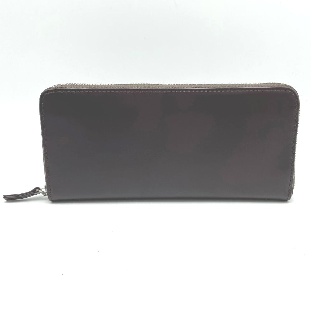 doob London ドゥーブロンドン 長財布 ラウンドファスナー 小銭入れあり 札入れ ウォレット レザー ブラウン 光沢あり メンズ