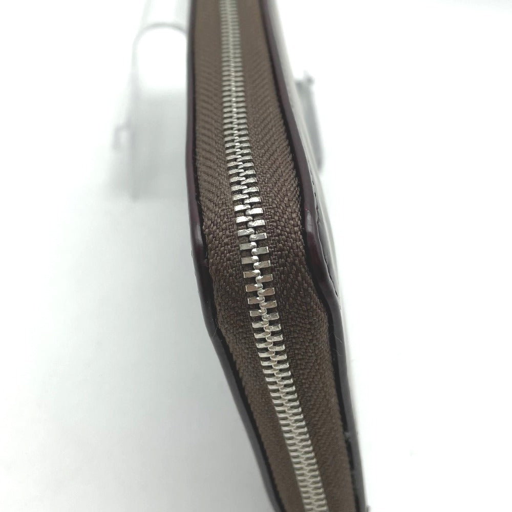 doob London ドゥーブロンドン 長財布 ラウンドファスナー 小銭入れあり 札入れ ウォレット レザー ブラウン 光沢あり メンズ