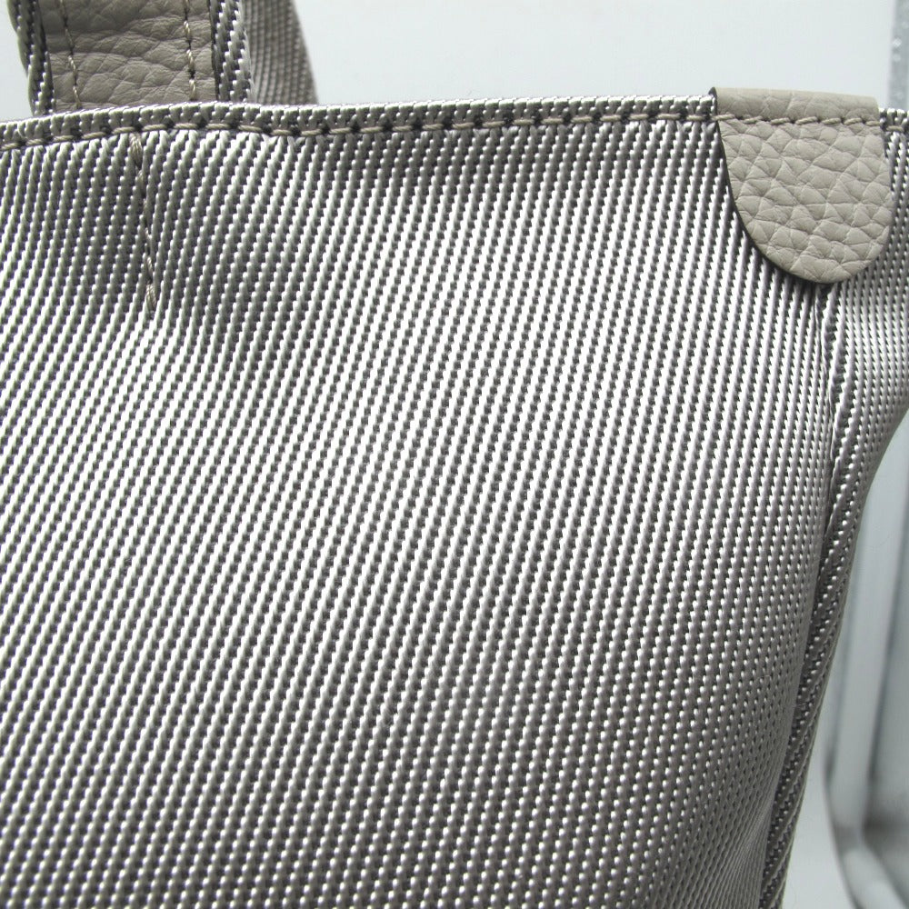 PELLE BORSA ペレボルサ トートバッグ ショルダーバッグ レネットコンビ Reinette Combi ナイロン 本革 肩がけ 軽量 A4サイズ収納 グレージュ レディース 4767