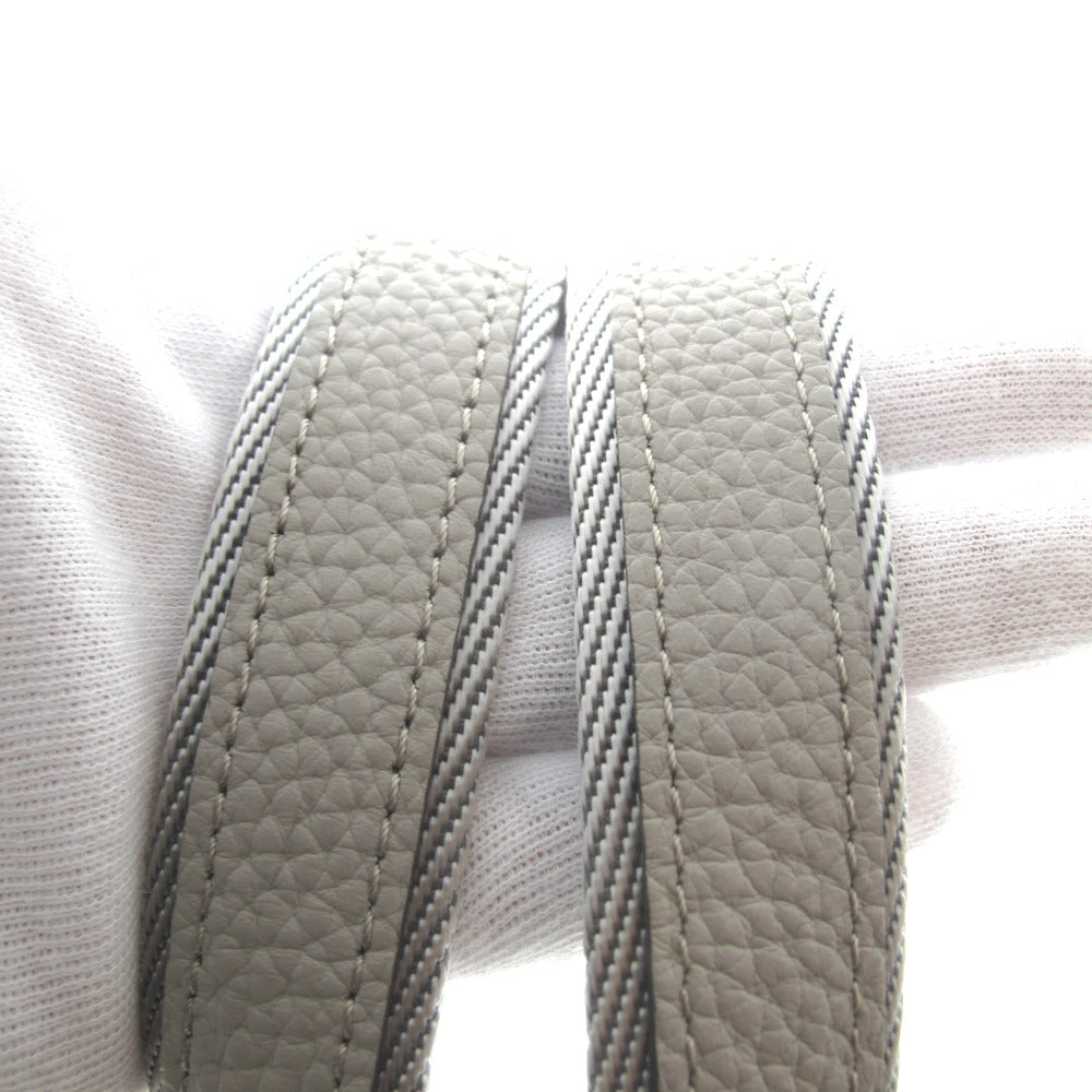 PELLE BORSA ペレボルサ トートバッグ ショルダーバッグ レネットコンビ Reinette Combi ナイロン 本革 肩がけ 軽量 A4サイズ収納 グレージュ レディース 4767