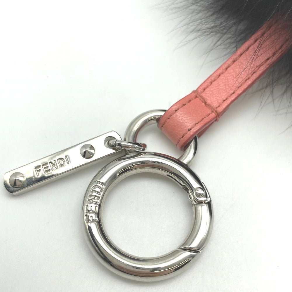 FENDI フェンディ キーホルダー チャーム Cモチーフ ファーチャーム バッグチャーム レザー ファー レディース メンズ