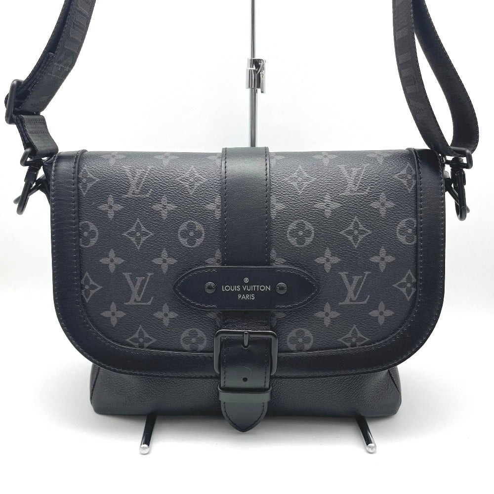 LOUIS VUITTON ルイ・ヴィトン ショルダーバッグ メッセンジャーバッグ ソミュール モノグラムエクリプス ブラック メンズ レディース M45911