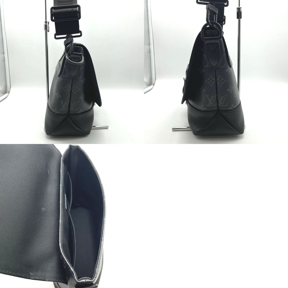 LOUIS VUITTON ルイ・ヴィトン ショルダーバッグ メッセンジャーバッグ ソミュール モノグラムエクリプス ブラック メンズ レディース M45911