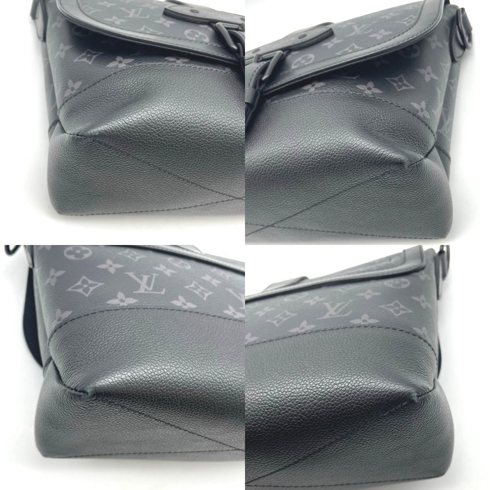 LOUIS VUITTON ルイ・ヴィトン ショルダーバッグ メッセンジャーバッグ ソミュール モノグラムエクリプス ブラック メンズ レディース M45911
