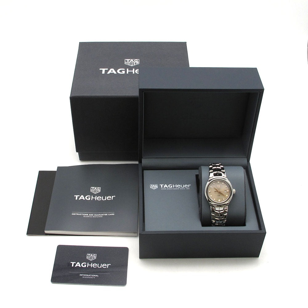 TAG HEUER タグホイヤー 腕時計 リンク デイト WBC131E.BA0649 ベージュ ダイヤ クォーツ LINK