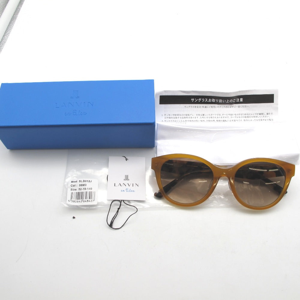 LANVIN en Bleu ランバンオンブルー サングラス メガネフレーム ボストン プラスチックフレーム オレンジデミ 52-9-140 COL.06M3 クロス ケース付き アイウェア SLB012J