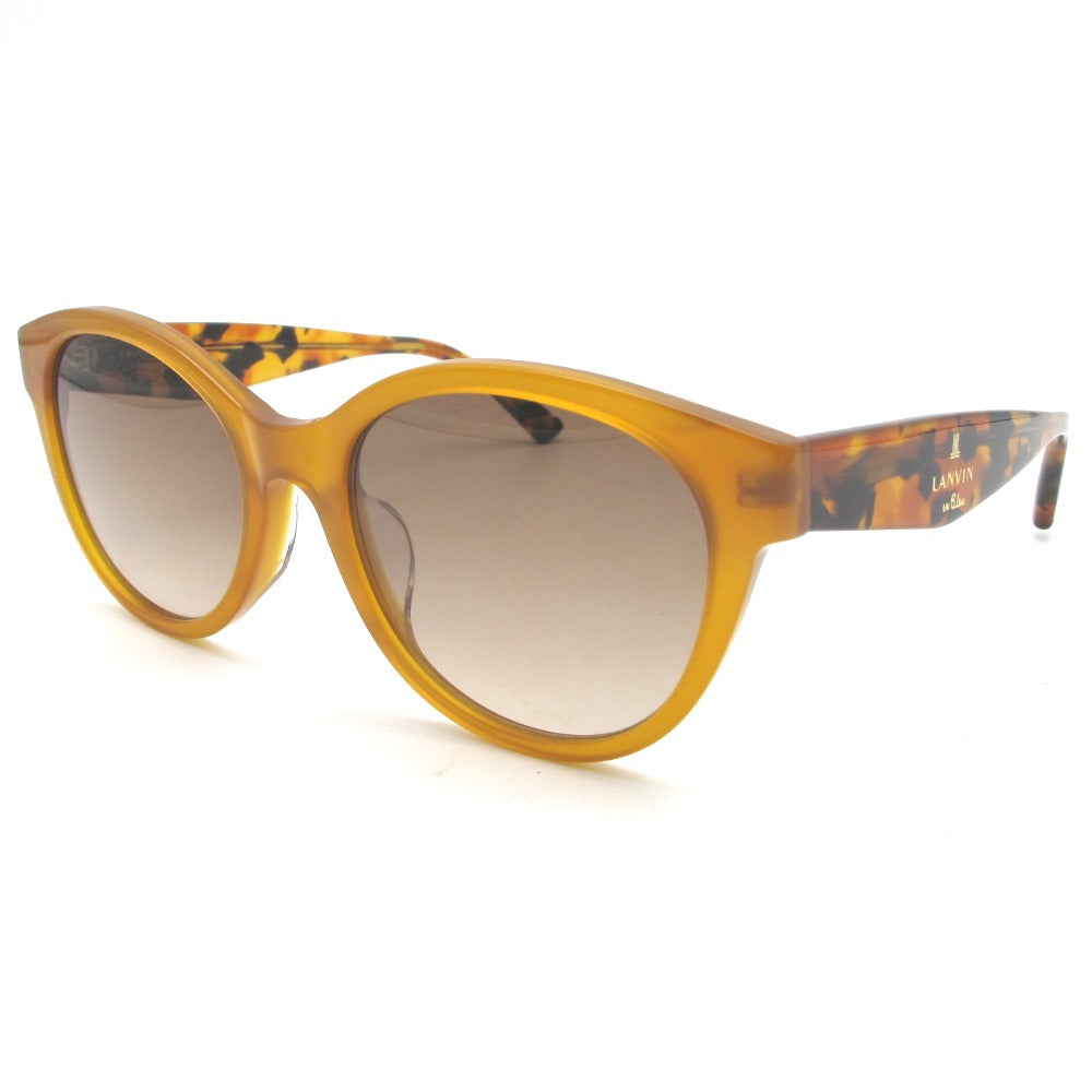 LANVIN en Bleu ランバンオンブルー サングラス メガネフレーム ボストン プラスチックフレーム オレンジデミ 52-9-140 COL.06M3 クロス ケース付き アイウェア SLB012J
