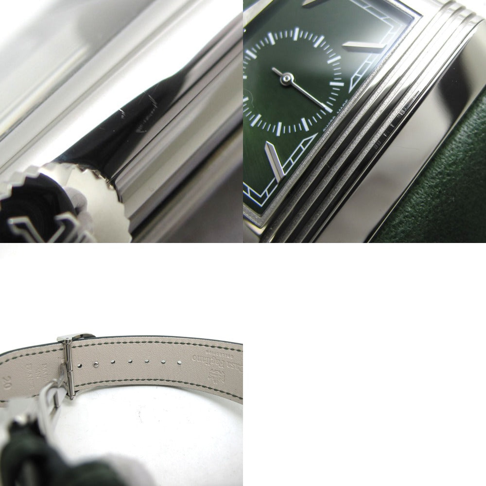 JAEGER LECOULTRE ジャガー・ルクルト 腕時計 レベルソ トリビュート スモールセコンド Q3978430 グリーン 手巻き