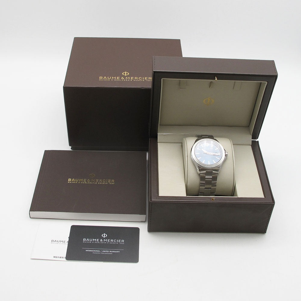 Baume & Mercier ボーム&メルシェ 腕時計 クリフトン クラブ 10413 M0A10413 ブルー クォーツ