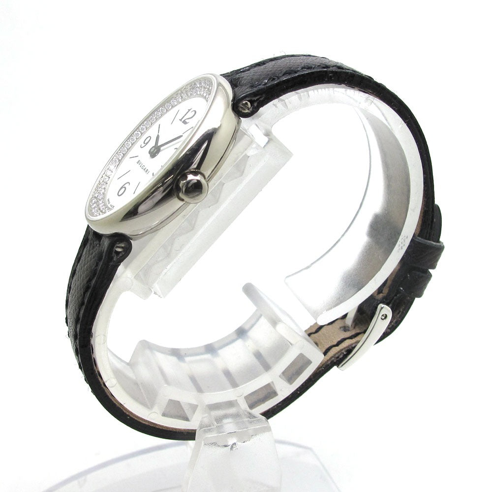 BVLGARI ブルガリ 腕時計 オーバル OVW27G ホワイト ダイヤ K18WG クォーツ