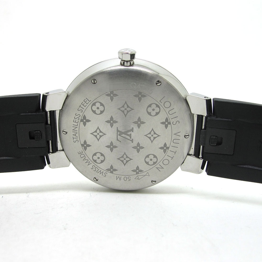 LOUIS VUITTON ルイ・ヴィトン 腕時計 タンブール スリム QA145Z 黒文字盤 クォーツ メンズ