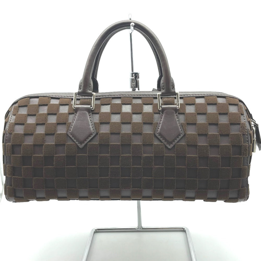 LOUIS VUITTON ルイ・ヴィトン ハンドバッグ ダミエ ダミエキュービック スピーディEW レザー ダークブラウン チョコレート レディース M48913