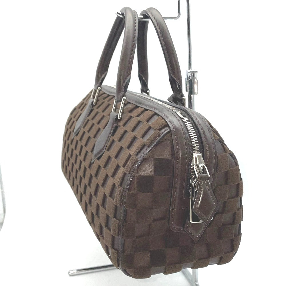 LOUIS VUITTON ルイ・ヴィトン ハンドバッグ ダミエ ダミエキュービック スピーディEW レザー ダークブラウン チョコレート レディース M48913