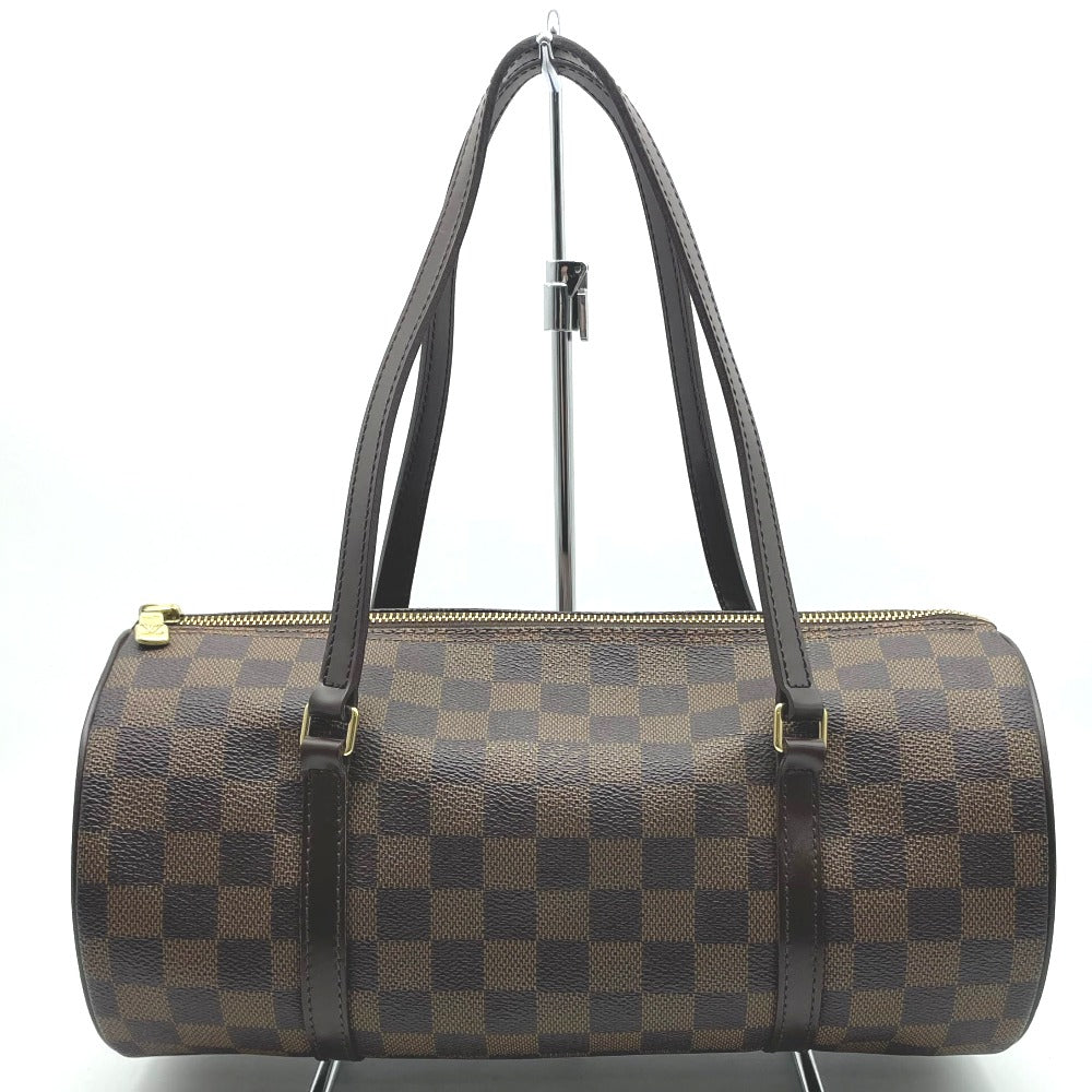 LOUIS VUITTON ルイ・ヴィトン ハンドバッグ パピヨン30 ミニバッグ無し ダミエ エベヌ PVC コーティングキャンバス ゴールド金具 ブラウン ベージュ レディース N51303