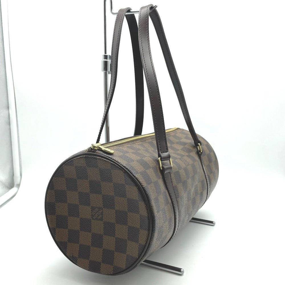 LOUIS VUITTON ルイ・ヴィトン ハンドバッグ パピヨン30 ミニバッグ無し ダミエ エベヌ PVC コーティングキャンバス ゴールド金具 ブラウン ベージュ レディース N51303