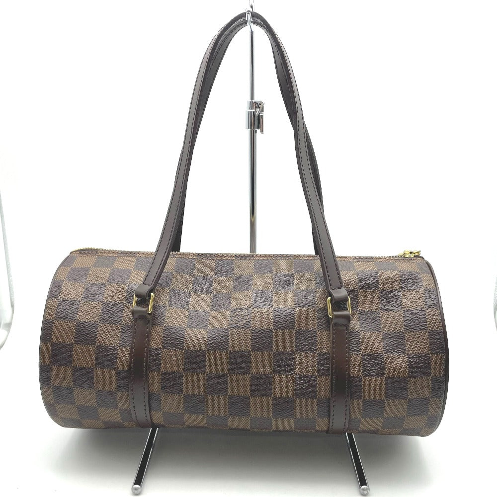 LOUIS VUITTON ルイ・ヴィトン ハンドバッグ パピヨン30 ミニバッグ無し ダミエ エベヌ PVC コーティングキャンバス ゴールド金具 ブラウン ベージュ レディース N51303