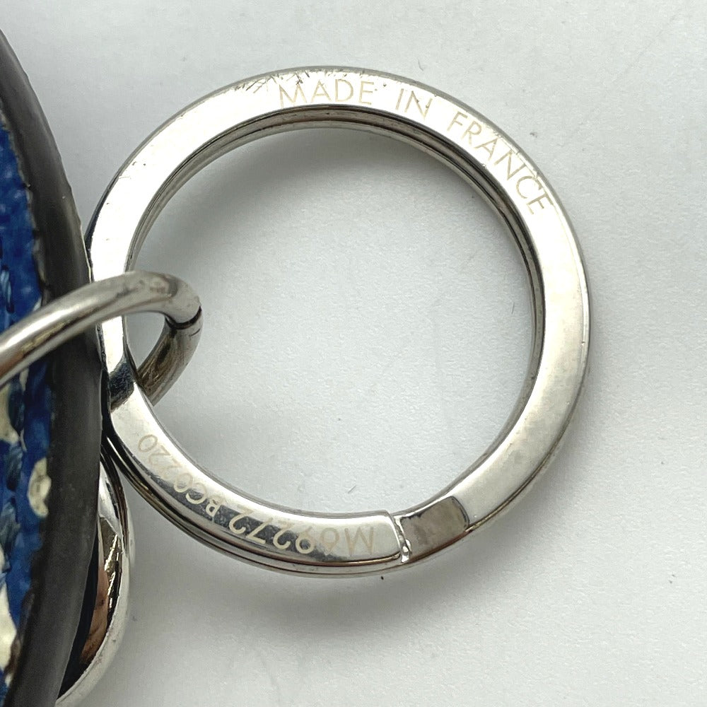 LOUIS VUITTON ルイ・ヴィトン キーホルダー ポルト・クレ・イリュストレ エスカルライン チャーム スカイブルー 青空 レザー M69272