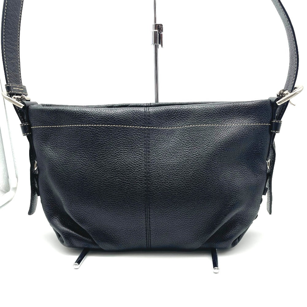 COACH コーチ ショルダーバッグ レザーバッグ 斜め掛け ブラック 外側ロゴ無し メンズ レディース