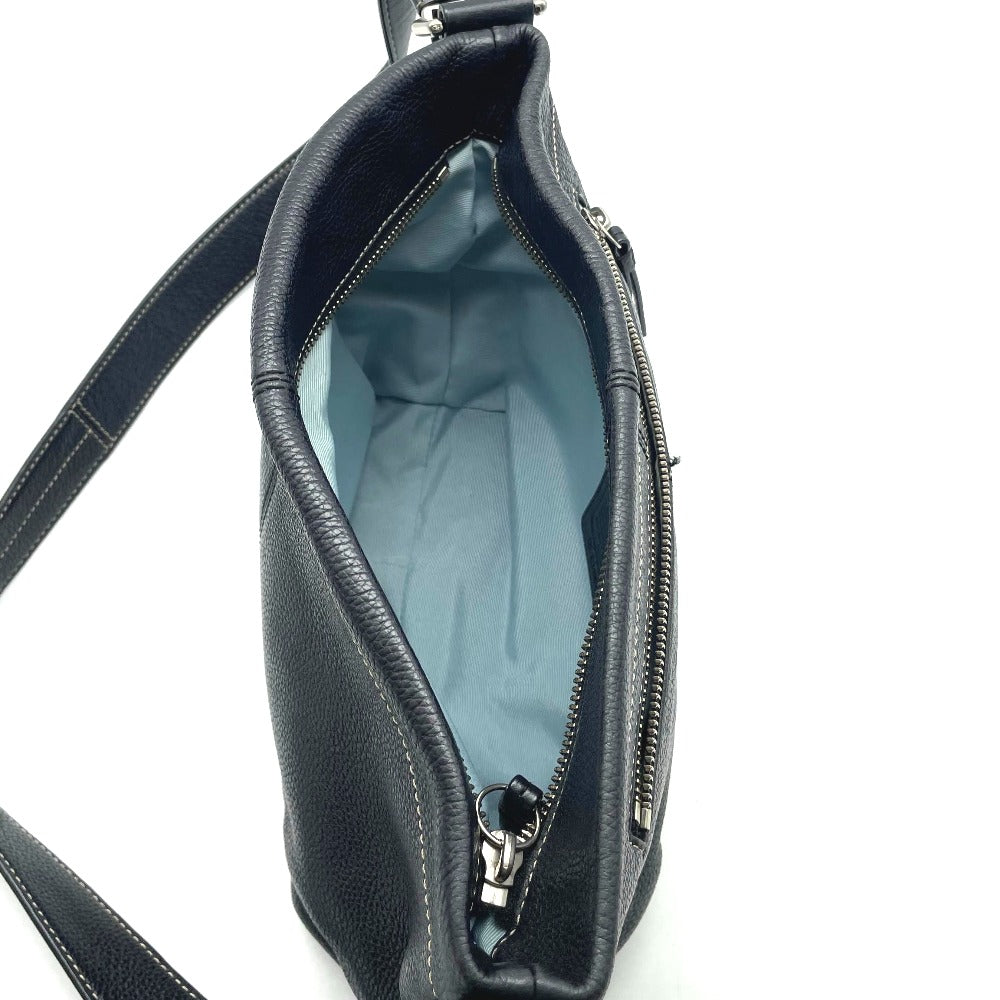 COACH コーチ ショルダーバッグ レザーバッグ 斜め掛け ブラック 外側ロゴ無し メンズ レディース